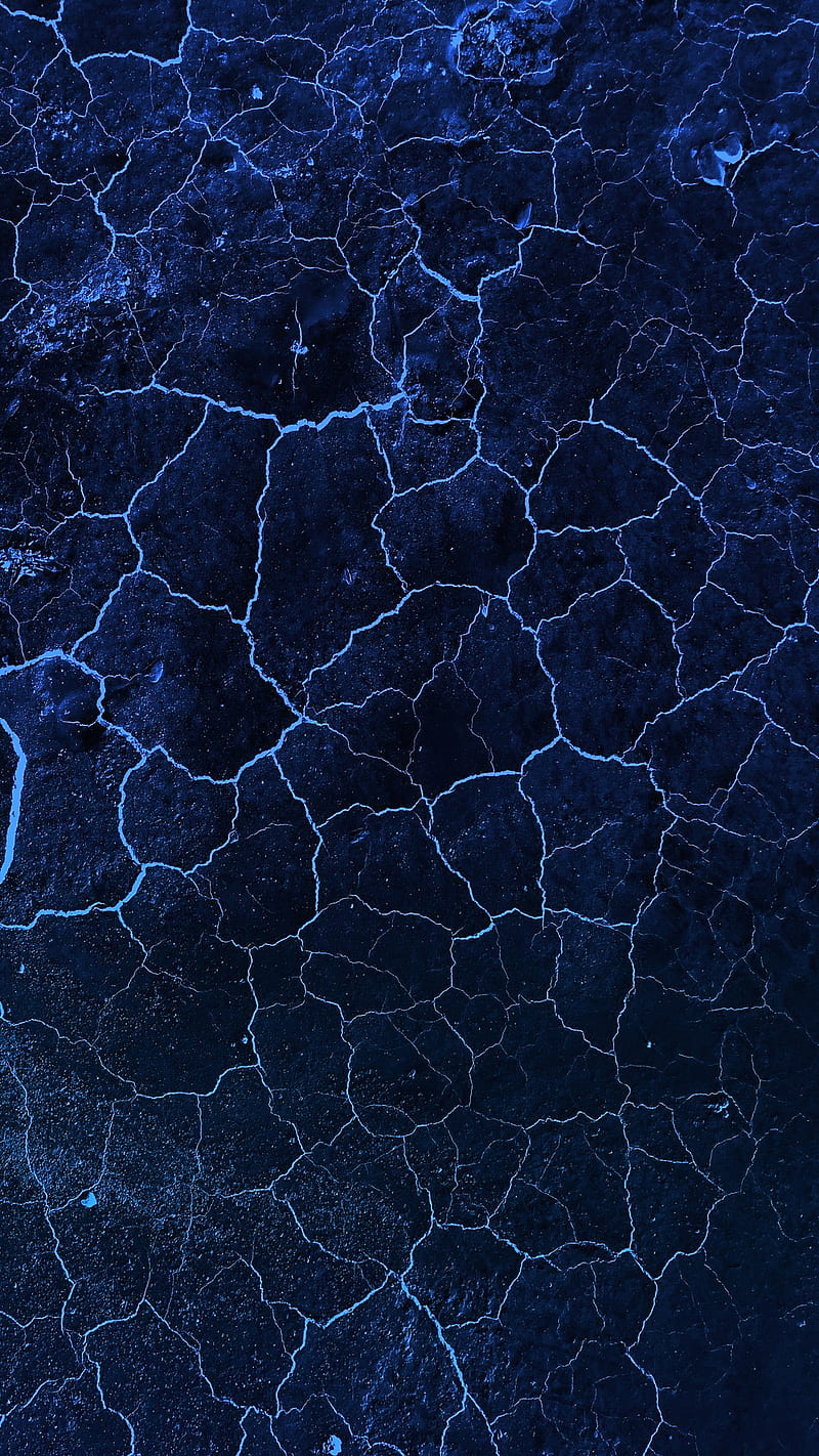 Cracked, abstract, blue, crack, cracked screen, screen, HD phone wallpaper