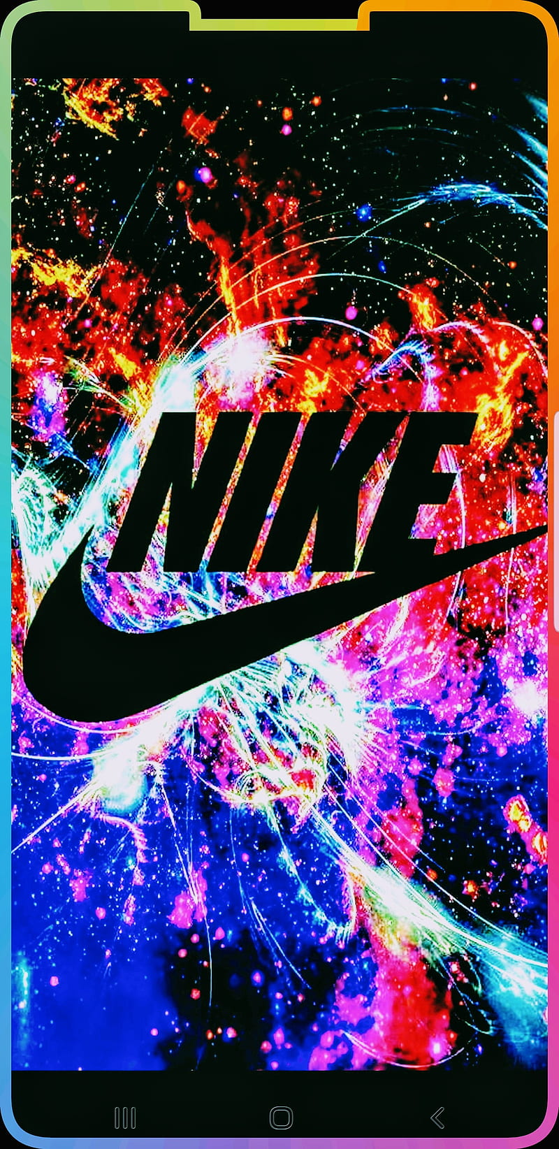 Nike colorful, galaxy, guardians, star, theme, HD phone wallpaper