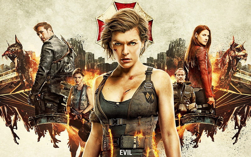 Resident Evil The Final Chapter, poster, 2016, action, HD wallpaper