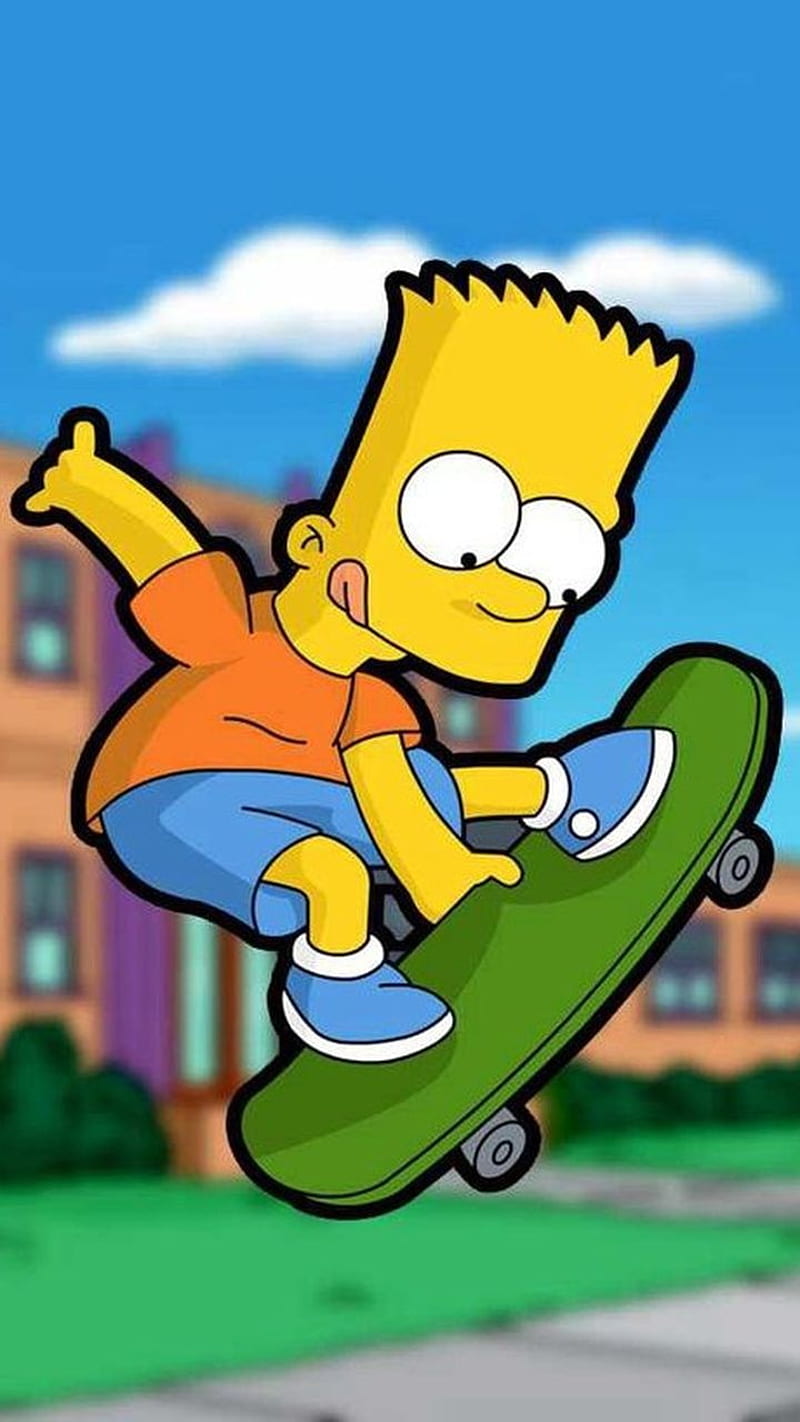 Ownership insect Countless Bart simpson, bart, cartoons, skate, skateboard, the simpsons, HD phone  wallpaper | Peakpx