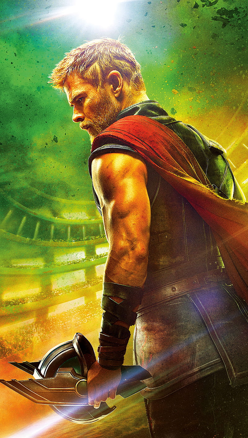 Thor Ragnarok, chris hemsworth, marvel, movie, poster, thor, HD phone wallpaper