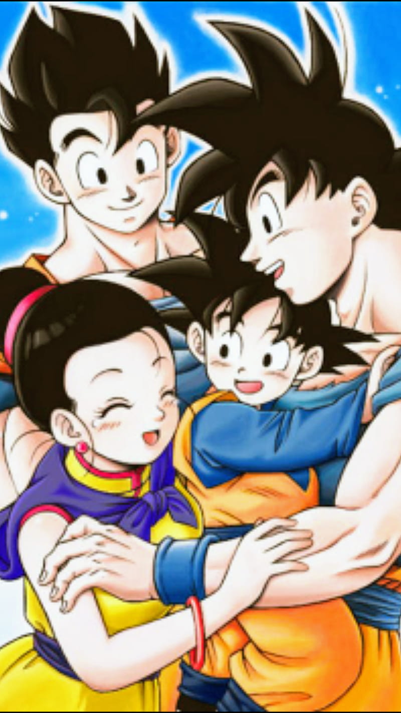 Goku and Family, dragon, ball, love, anime, super, cute, HD phone ...