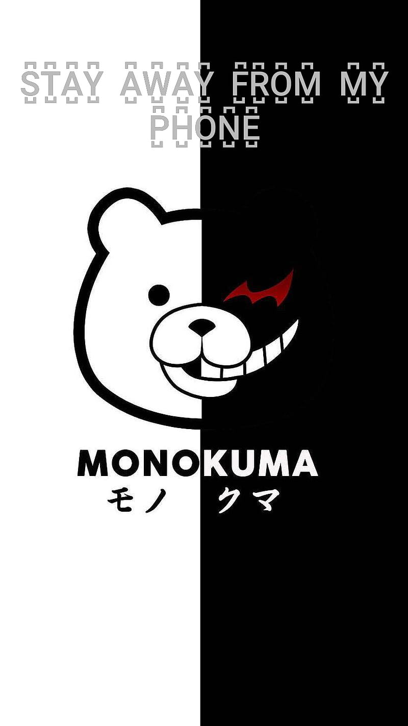 Monokuma, cute, danganronpa, dark, stay away from my phone, HD phone  wallpaper | Peakpx