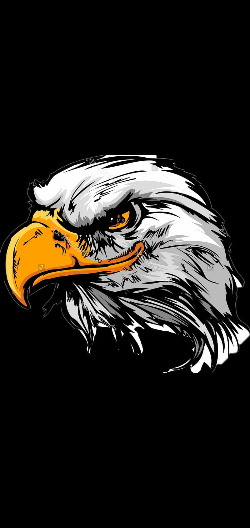 Eagle logo, HD phone wallpaper