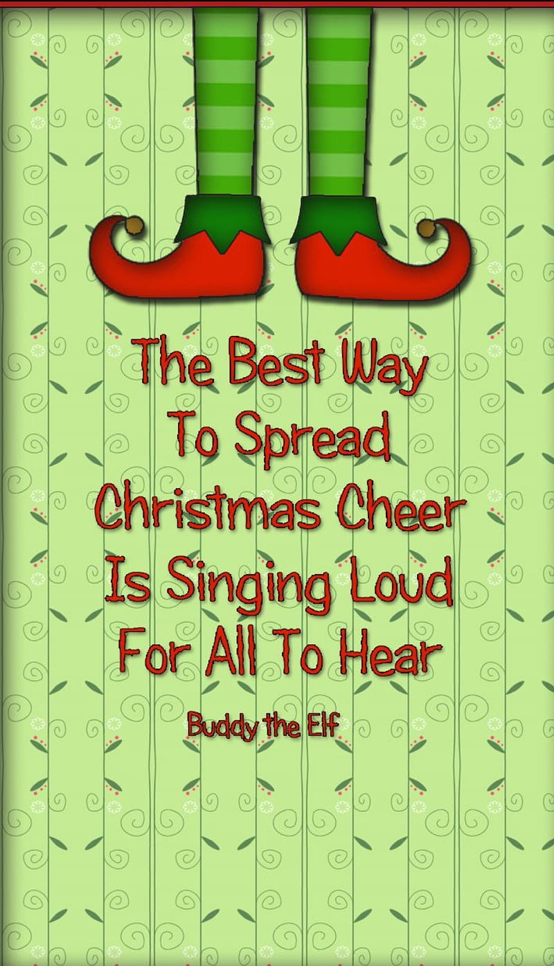 Buddy the Elf, christmas, santa, cheer, family, movie, HD phone wallpaper