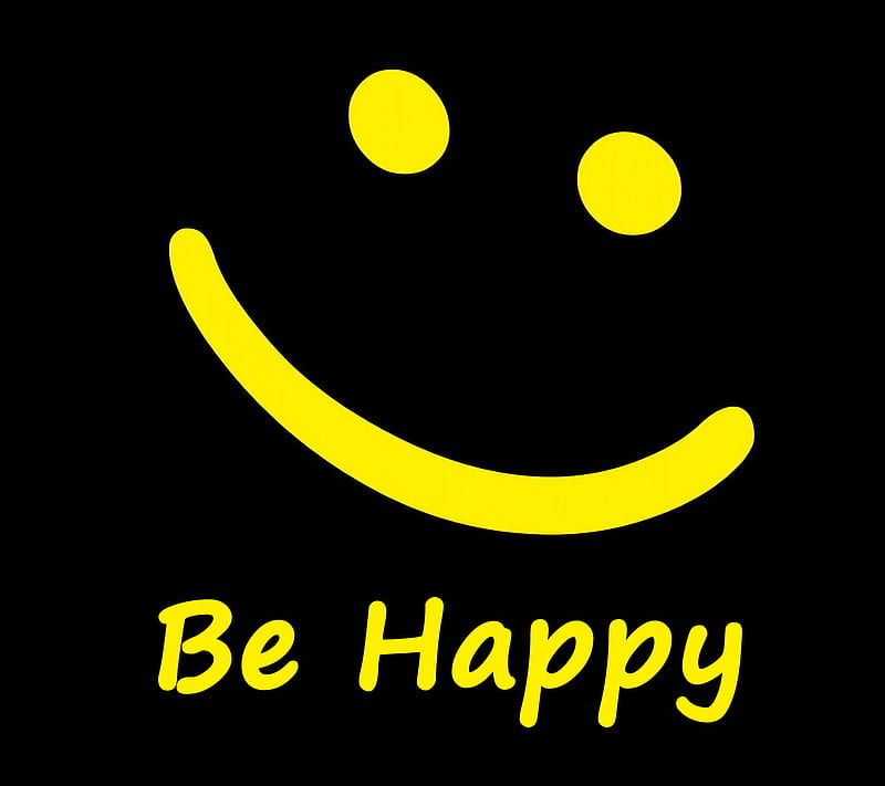 Be Happy, face, smile, smiley, HD wallpaper