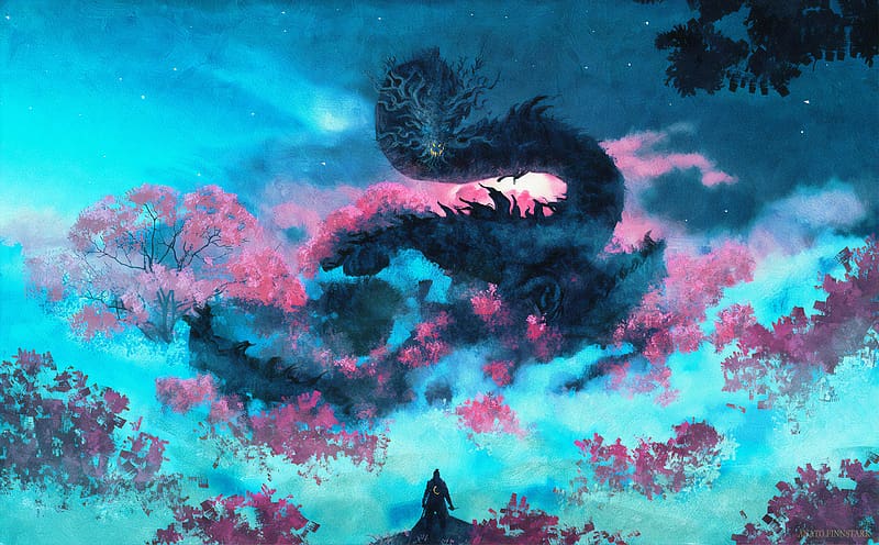 Dragon, Warrior, Video Game, Sekiro: Shadows Die Twice, HD wallpaper