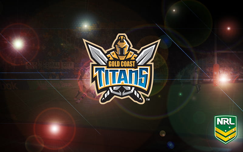 Rugby, Gold Coast Titans, National Rugby League , NRL , Logo, HD wallpaper