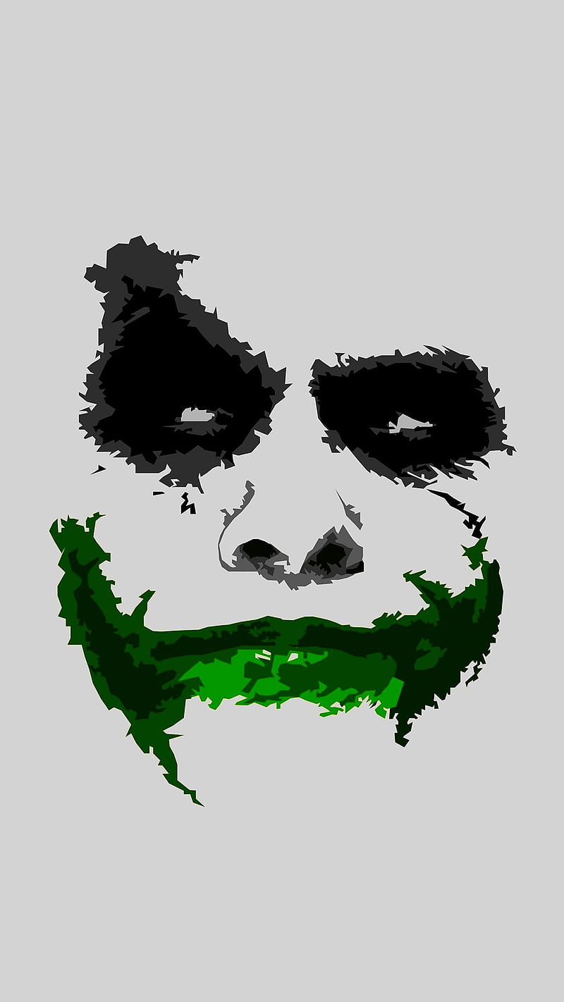 Joker, art, green, grin, movie, HD phone wallpaper