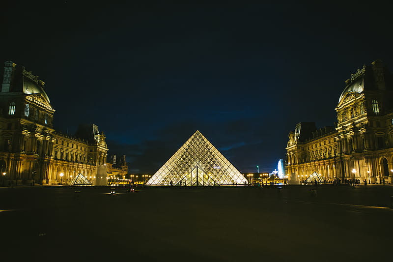 Louvre Museum in Paris France, HD wallpaper