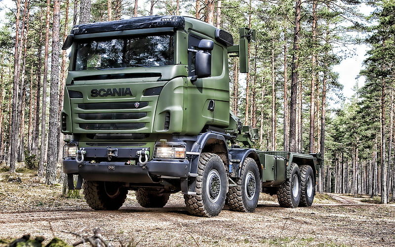 Scania R730 Tank, military truck, military vehicles, Scania, R730 military, HD wallpaper