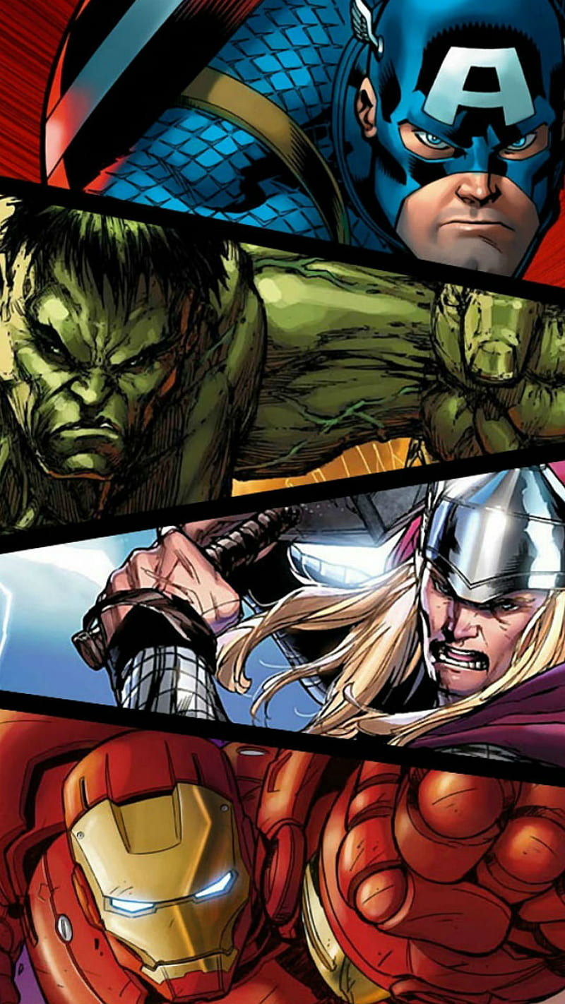 Avengers - Avenger, america, captain, hero, hulk, iron, man, the, thor, HD phone wallpaper