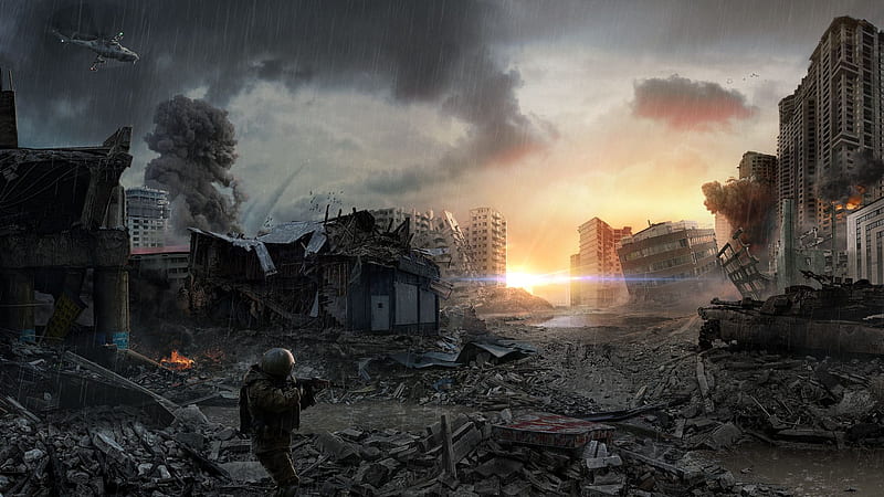 War, City War, HD wallpaper