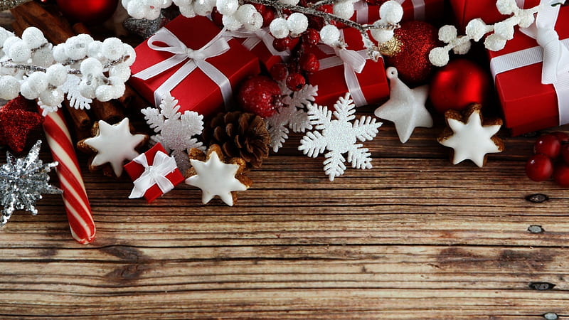Christmas Decoration Gift Snowflake Stars Wood Snowflake, HD wallpaper
