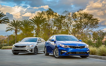 Kia Optima, road, 2019 cars, luxury cars, sedans, new Optima, Kia, HD wallpaper