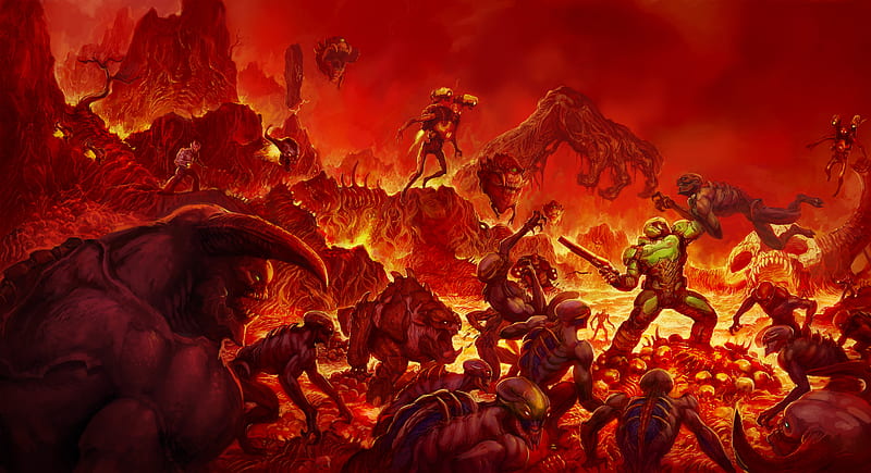 Doom Reverse, doom, 2019-games, games, HD wallpaper