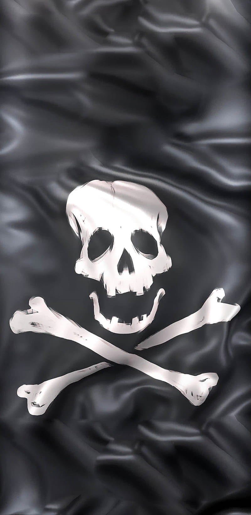 Pirates Flag, pirate, skull, black, HD phone wallpaper