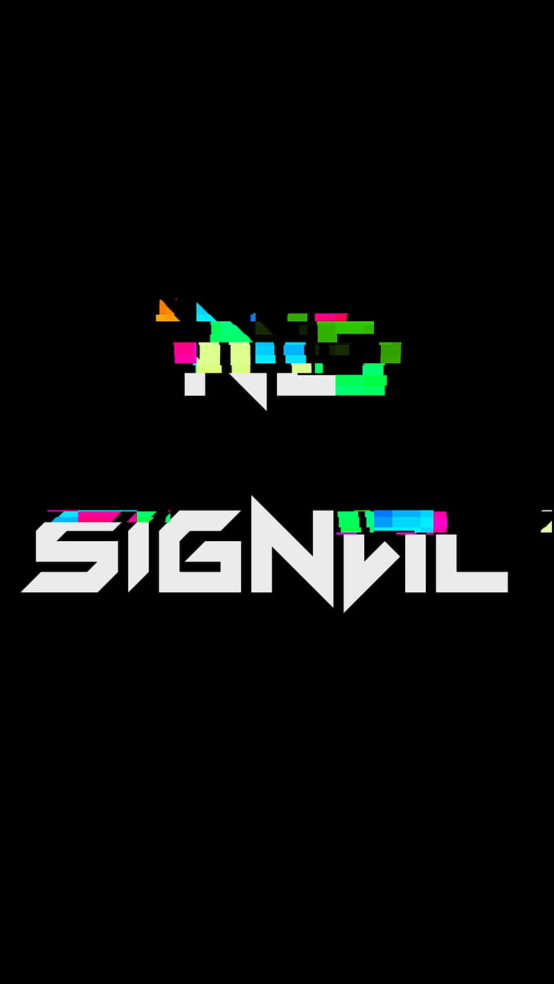 No Signal GX W, black, glitch, text, HD phone wallpaper