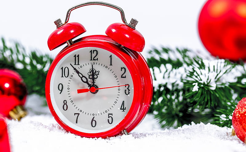 Happy New Year's Eve Countdown Clock 2020 Ultra, Holidays, New Year, Winter, Happy, White, Time, Branch, Pine, Snow, Balls, Decoration, December, Holiday, Season, Celebration, Clock, countdown, Decor, newyear, december31, firtreebranch, alarmclock, PineTreeBranch, HD wallpaper
