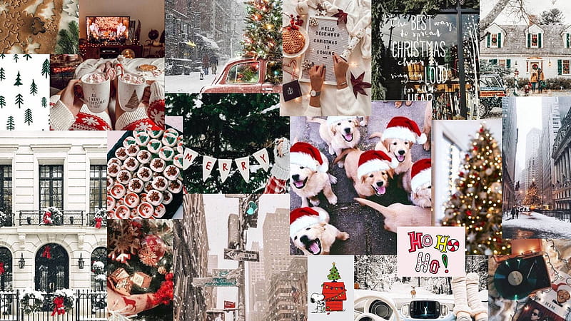 100 Christmas Collage Wallpapers  Wallpaperscom