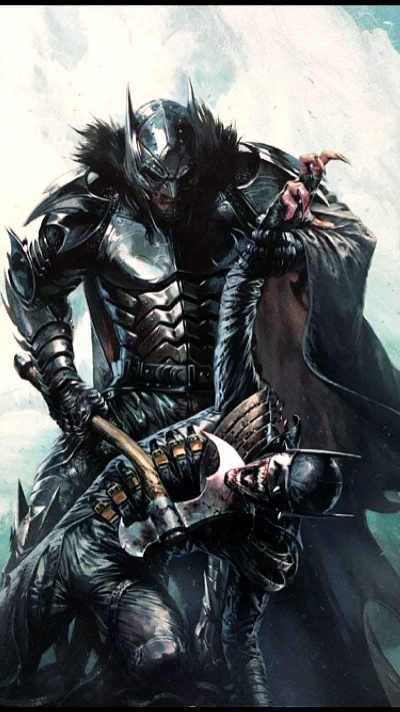 Dark knights metal, arkham, batman, dark, dc, joker, knight, medieval, metal, HD phone wallpaper