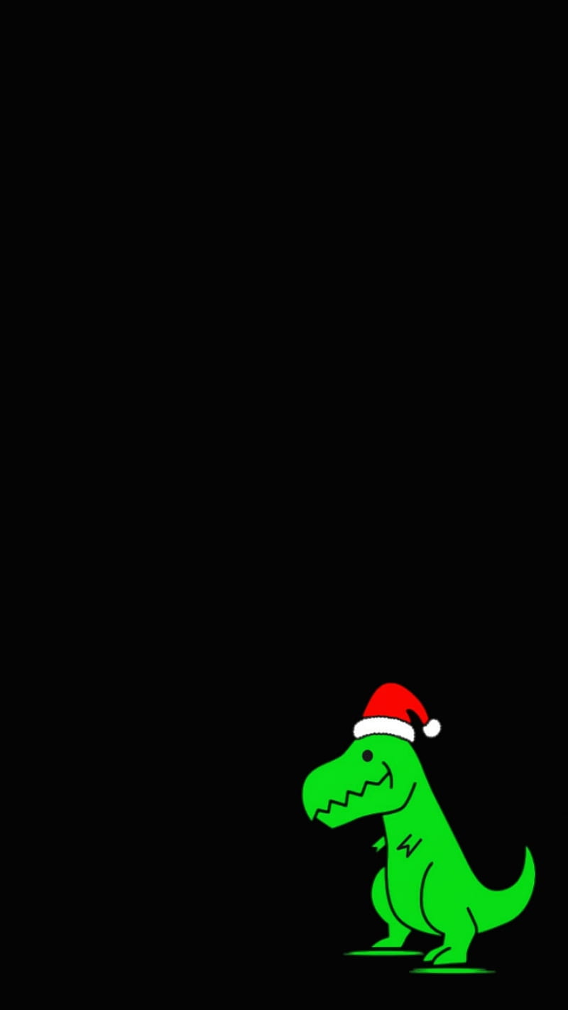 Merry Christmas Rex, amoled, animals, dino, dinosaurios, merry christmas,  Christmas, HD phone wallpaper | Peakpx