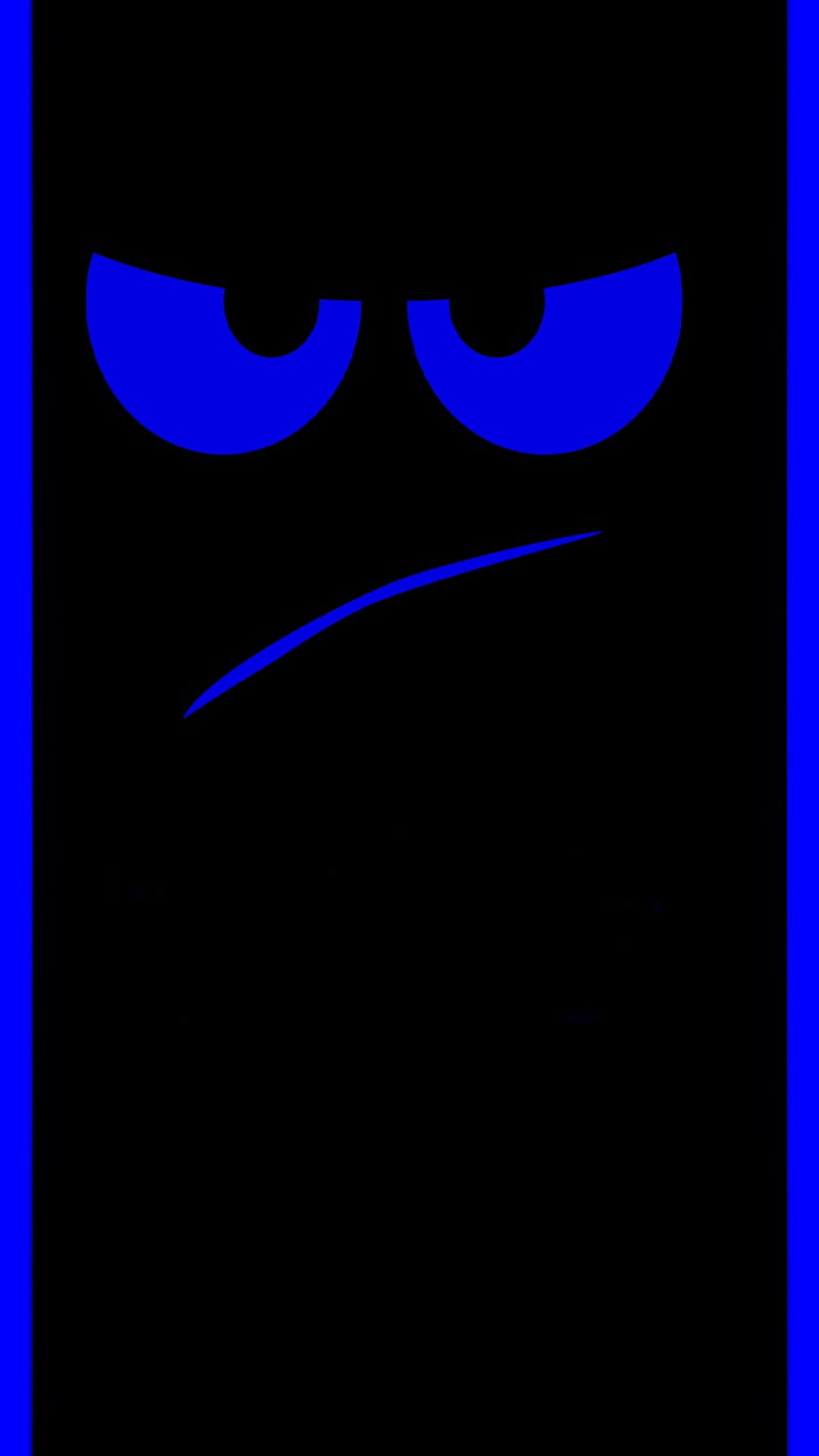 S7 edge Mean Mug, abstract, blue, eyes, mad, mean, HD phone wallpaper