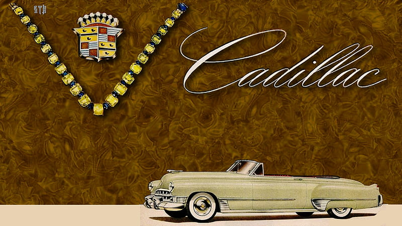 1949 Cadillac Convertible ad art 2, General Motors, Cadillac, Vintage Cadillac advertisement, 1949 Cadillac, Cadillac , Cadillac Background, HD wallpaper