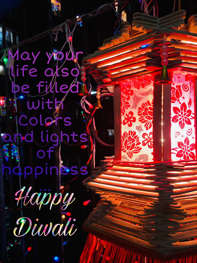 Diwali Wishes, festival, lantern, HD phone wallpaper