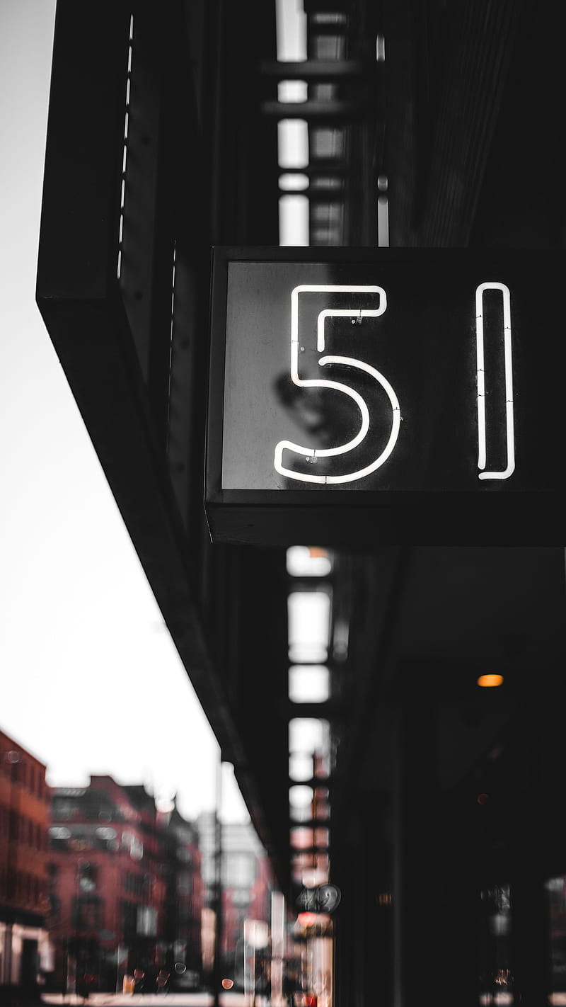 sign, number, numbers, street, city, HD phone wallpaper