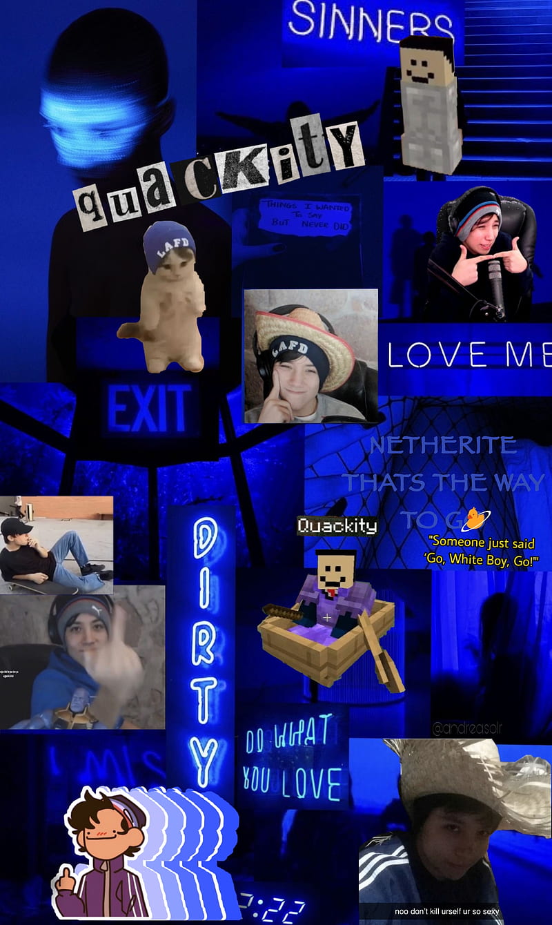 Quackity Youtube Electric Blue Mcyt Alex Quackityhq Alexquackity Dreamsmp Hd Mobile Wallpaper Peakpx