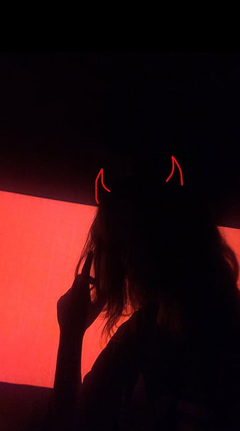 Devil Girl, aesthetic, demon, hell, red, tumblr, HD phone wallpaper ...