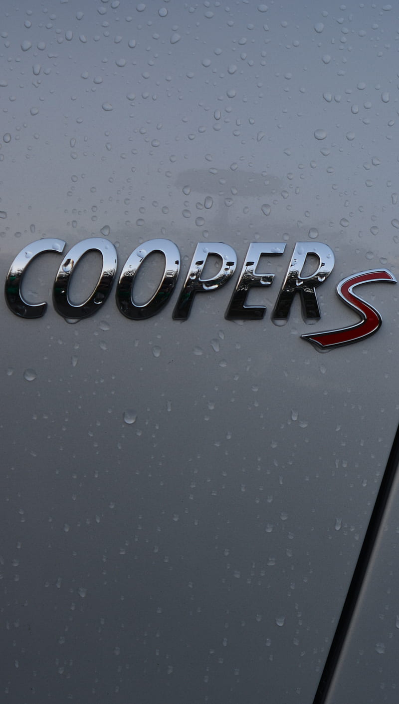 COOPER S, car, drops, mini, rain, sport, HD phone wallpaper