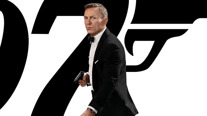 No Time To Die Daniel Craig as James Bond, HD wallpaper