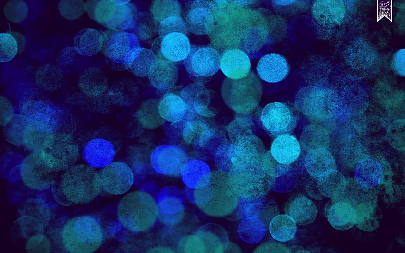 out of focus, graphy, abstract, blue, lights, HD wallpaper