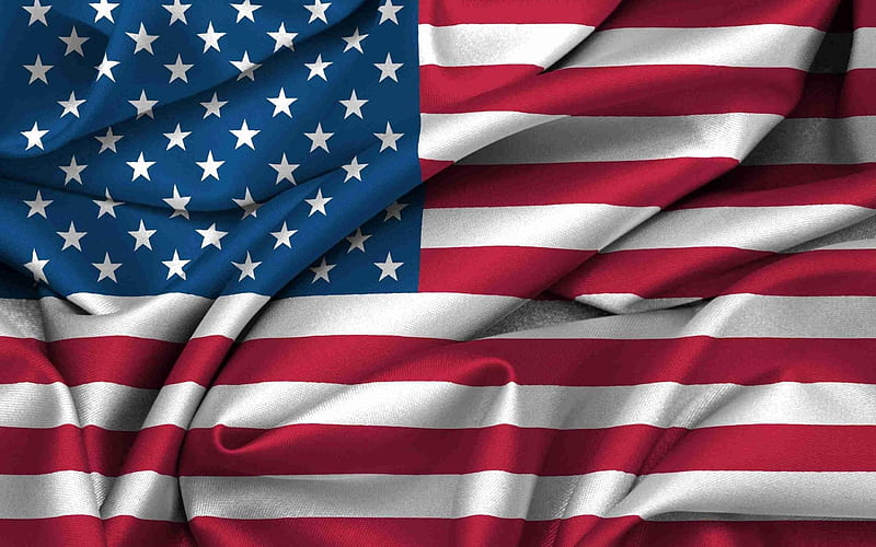 USA, American Flag, USA Flag, silk, HD wallpaper