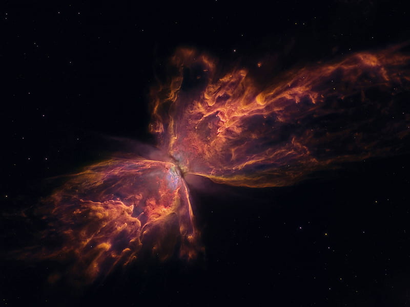 The Butterfly Nebula from Hubble, stars, cool, space, fun, galaxies, HD wallpaper