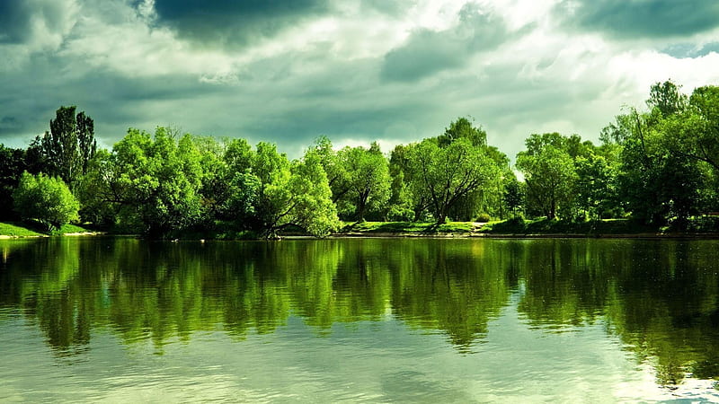 Hermosos paisajes, naturaleza, reflexión, árboles, lago, Fondo de pantalla  HD | Peakpx