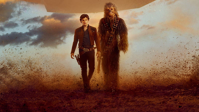 Han Solo And Chewbacca Solo A Star Wars Story, solo-a-star-wars-story, 2018-movies, movies, poster, han-solo, chewbacca, HD wallpaper