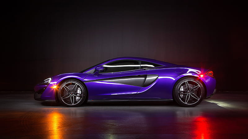 McLaren MSO 570S Coupe, 2018 cars, violet 570S, supercars, McLaren, HD wallpaper