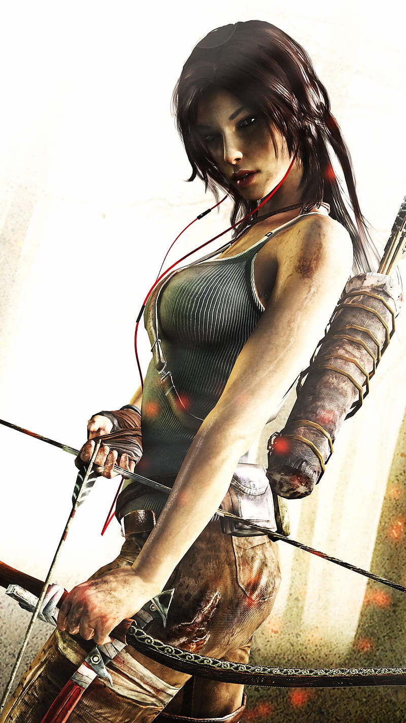 Tomb Raider, desenho, art, painting, colors, landscape awesome, stylish, attractive, admirable, HD phone wallpaper