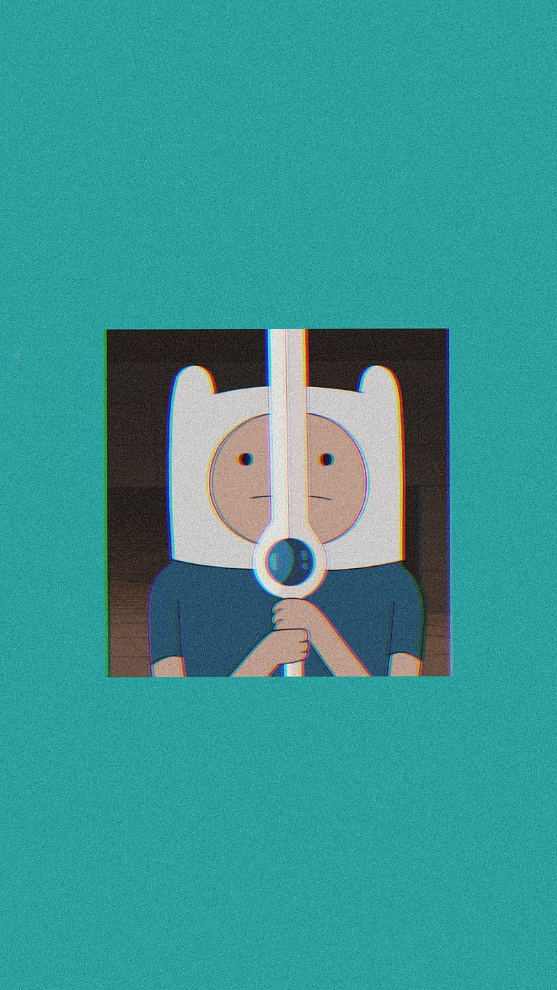 Finn el humano, hora de aventura, material, HD phone wallpaper