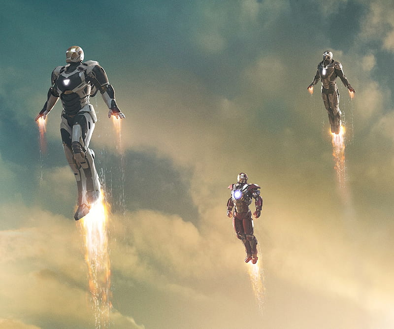 Iron Man, iron man3, suits, tony stark, HD wallpaper