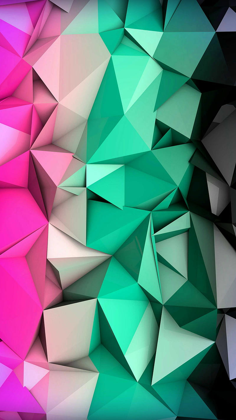 Polygon, color, desenho, forma, triangle, HD phone wallpaper