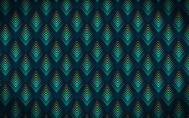 Texture, pattern, luminos, peacock, yellow, green, feather, paper, blue, HD wallpaper