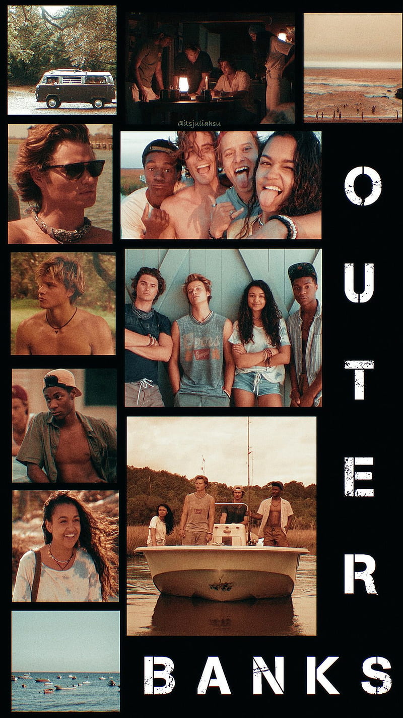 Outer Bank Serie, Netflix, Sarah, John. B, Cameron, HD phone wallpaper