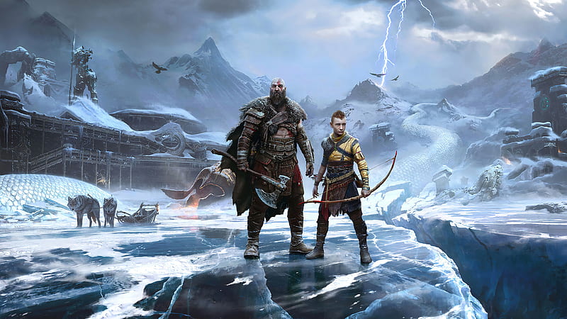 Video Game, God of War: Ragnarök, Kratos (God Of War) , Atreus (God Of War), HD wallpaper
