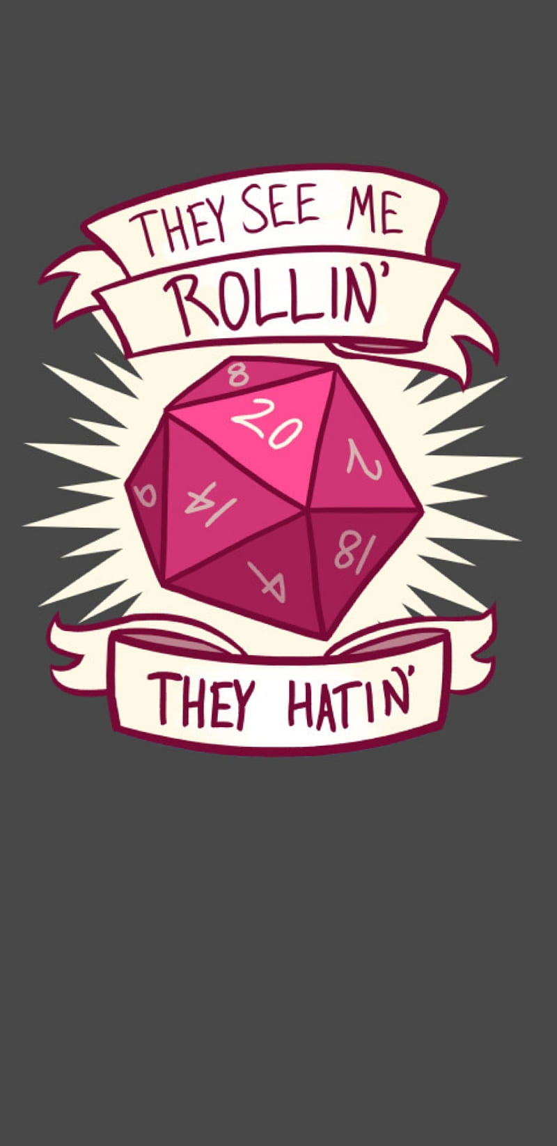 Haters cant crit, critical, dice, dm, dnd, dragons, dungeons, rpg, tabletop, HD phone wallpaper