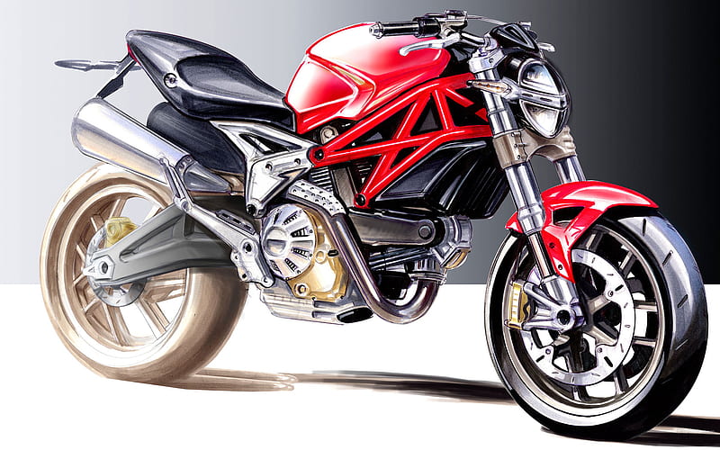 Ducati Monster 1200, Sport bike, bike-terrain vehicle, cool motorcycle, Italian motorcycles, Ducati, HD wallpaper