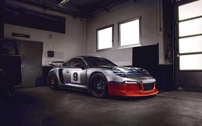 Porsche 911 GT3, sportcars, 2018 cars, garage, german cars, Porsche, HD wallpaper